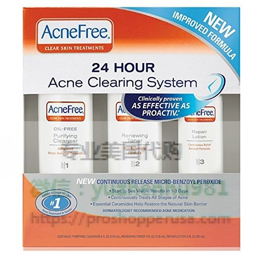 Acnefree 24 Hour Acne Clearing System Kit